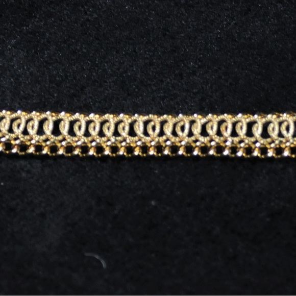 14K  Solid Yellow Gold Flexible Link Mesh Bracelet - Picture 5 of 16